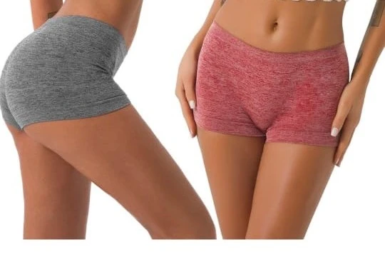 Pack of 4 Boyshort Panties – Full Coverage Cotton / Stretch Panty