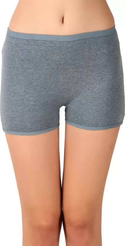 Pack of 4 Boyshort Panties – Full Coverage Cotton / Stretch Panty