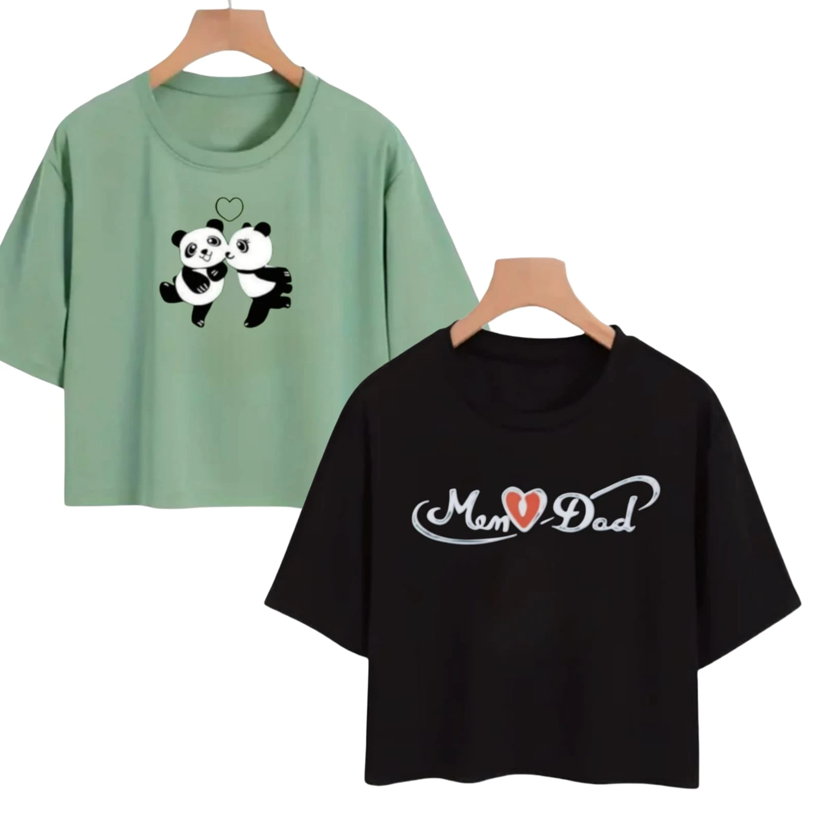 EverFab||| Kids & Girls Typography Pure Cotton T- Shirt (Pack Of-2)