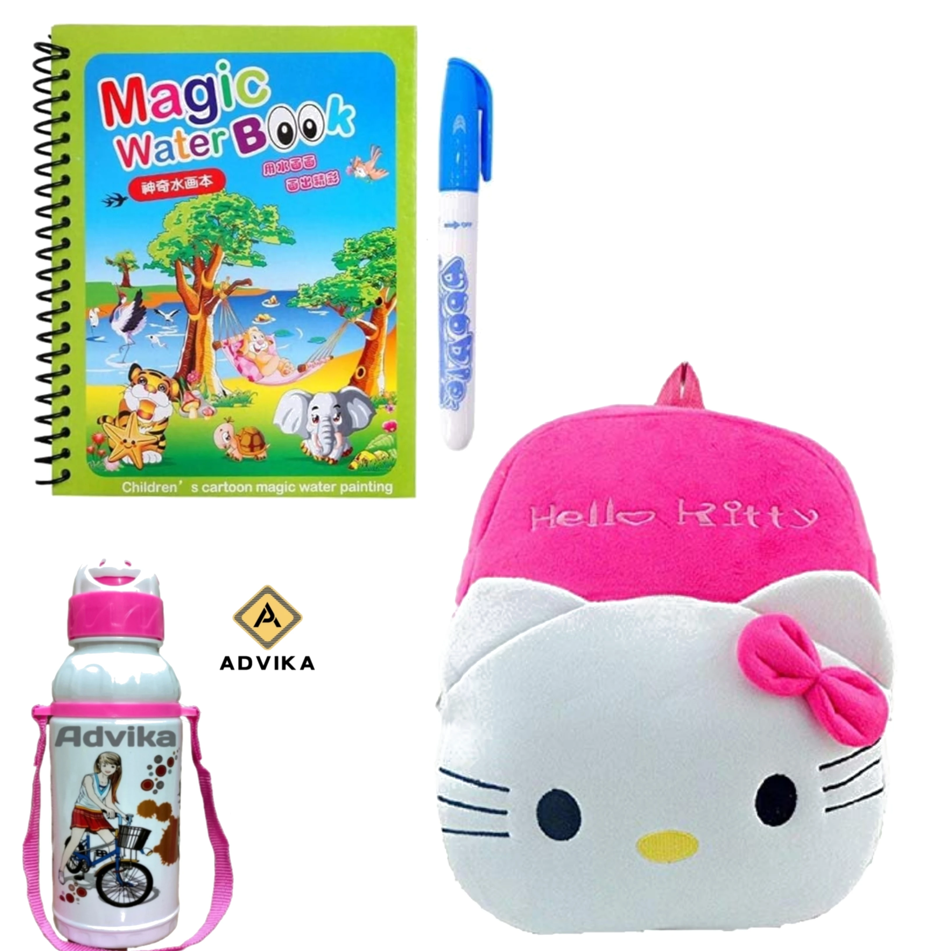 Hello kitty magic book bottle KIDS BAG, Magic Book for Kids | Magic Book for Children | Educational Learning Book| Ages 2-5 Years