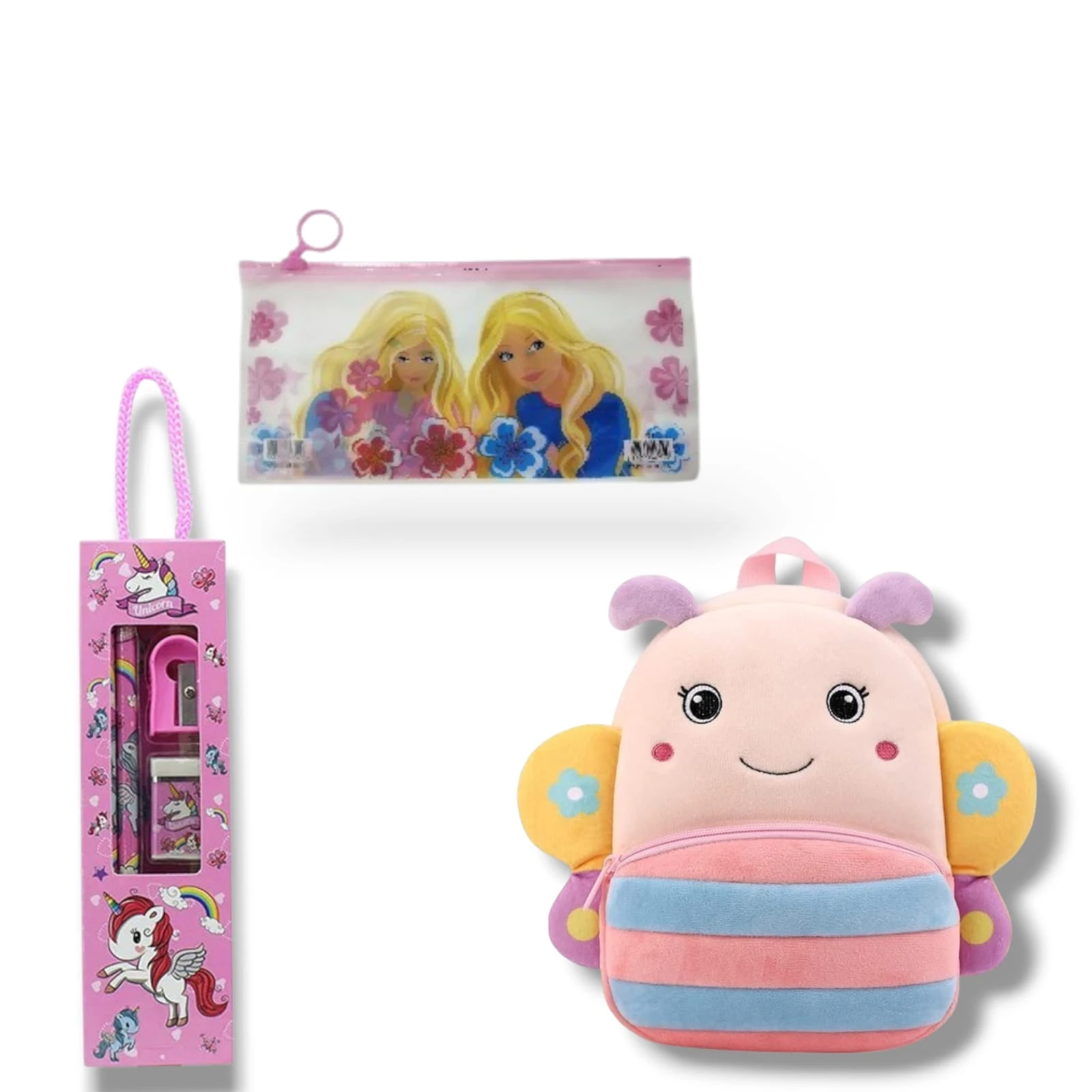 Preminum Quality Soft Fabric Velvet Kids Bag Backpack for Picnic, 2-5 Year, 2 Compartment