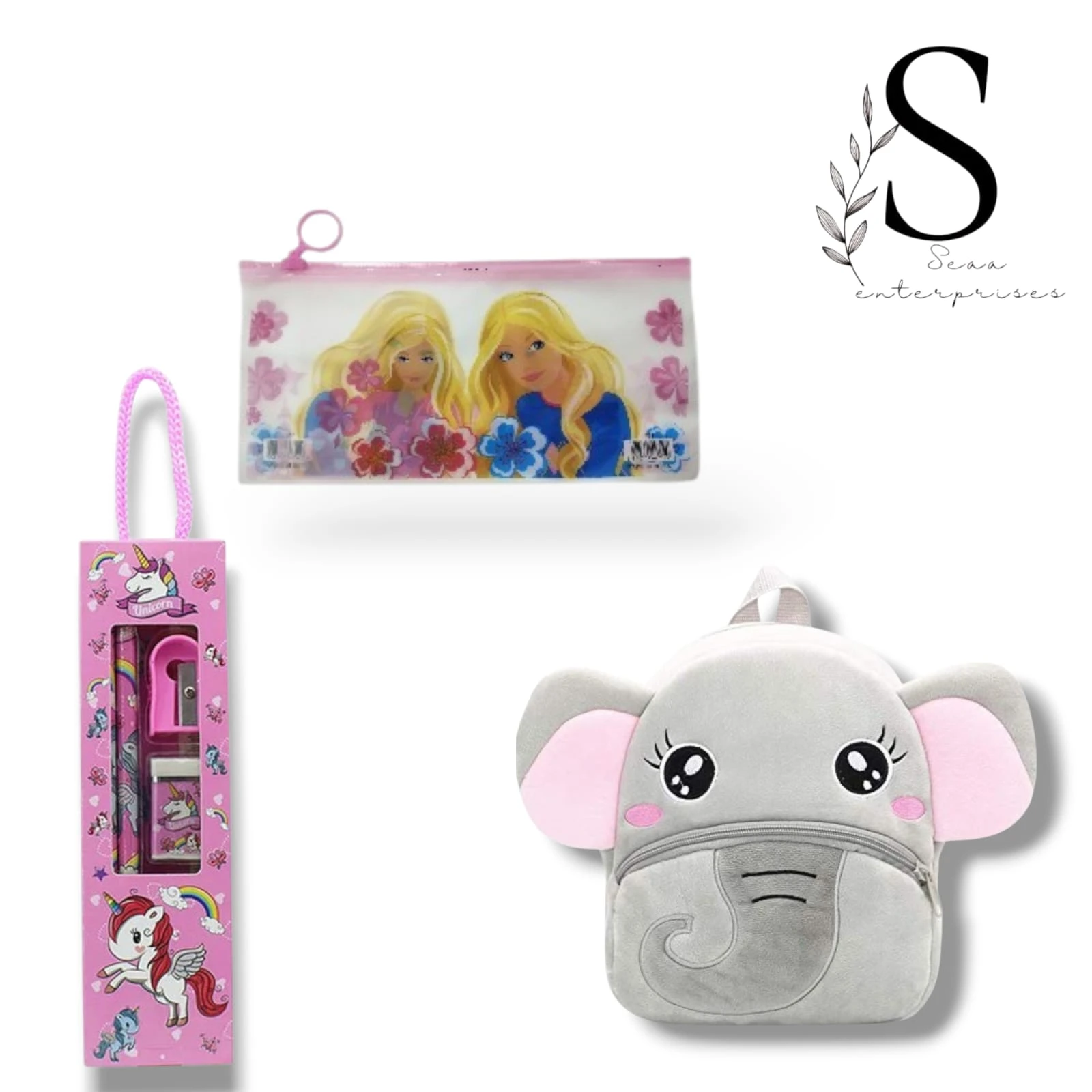 Cute Kids Backpack Toddler Bag Plush Animal Cartoon Mini Travel Bag for Baby Girl Boy 1-6 Years (BABY- ELEPHANT)