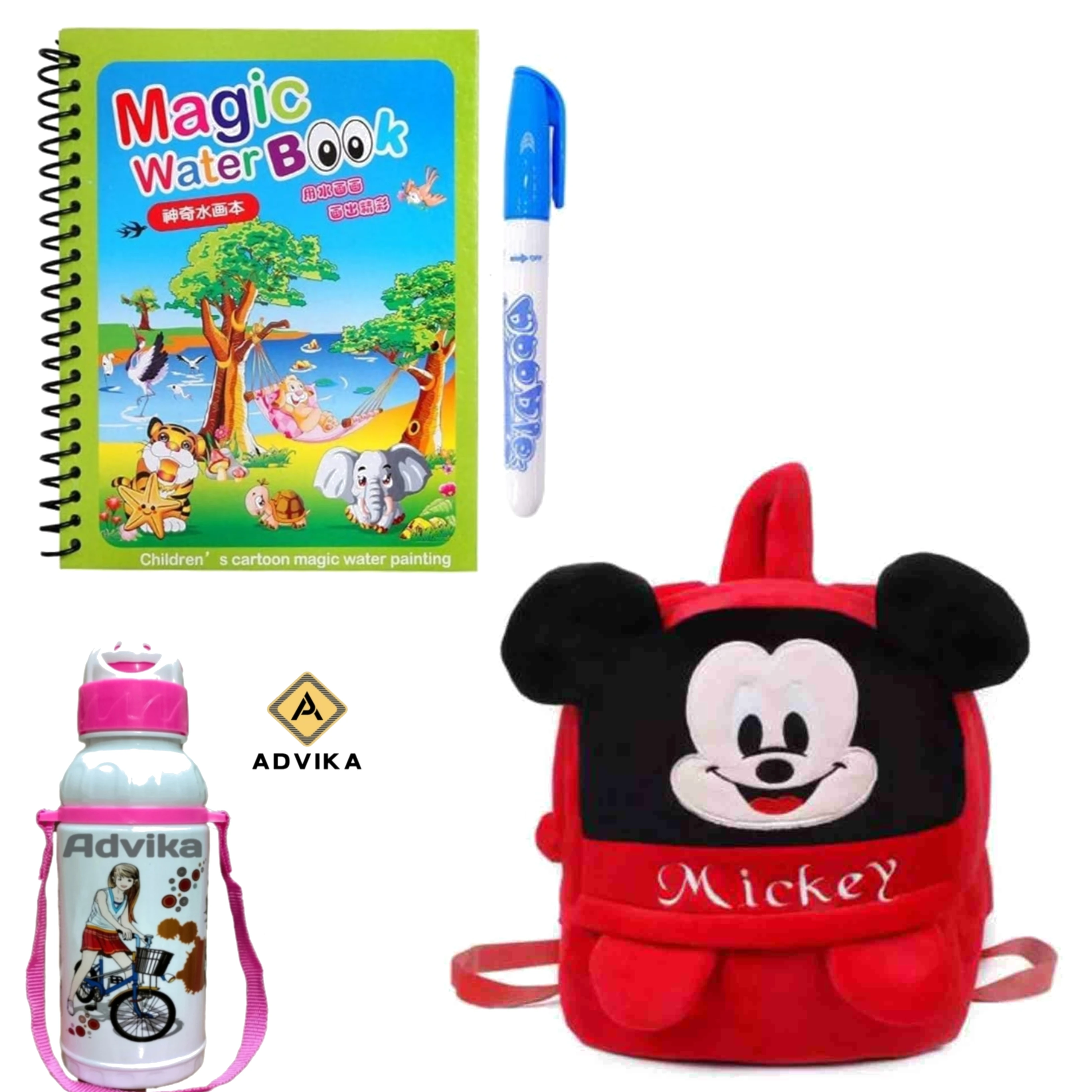 Mickey headup magic book bottle KIDS BAG, Magic Book for Kids | Magic Book for Children | Educational Learning Book| Ages 2-5 Years |