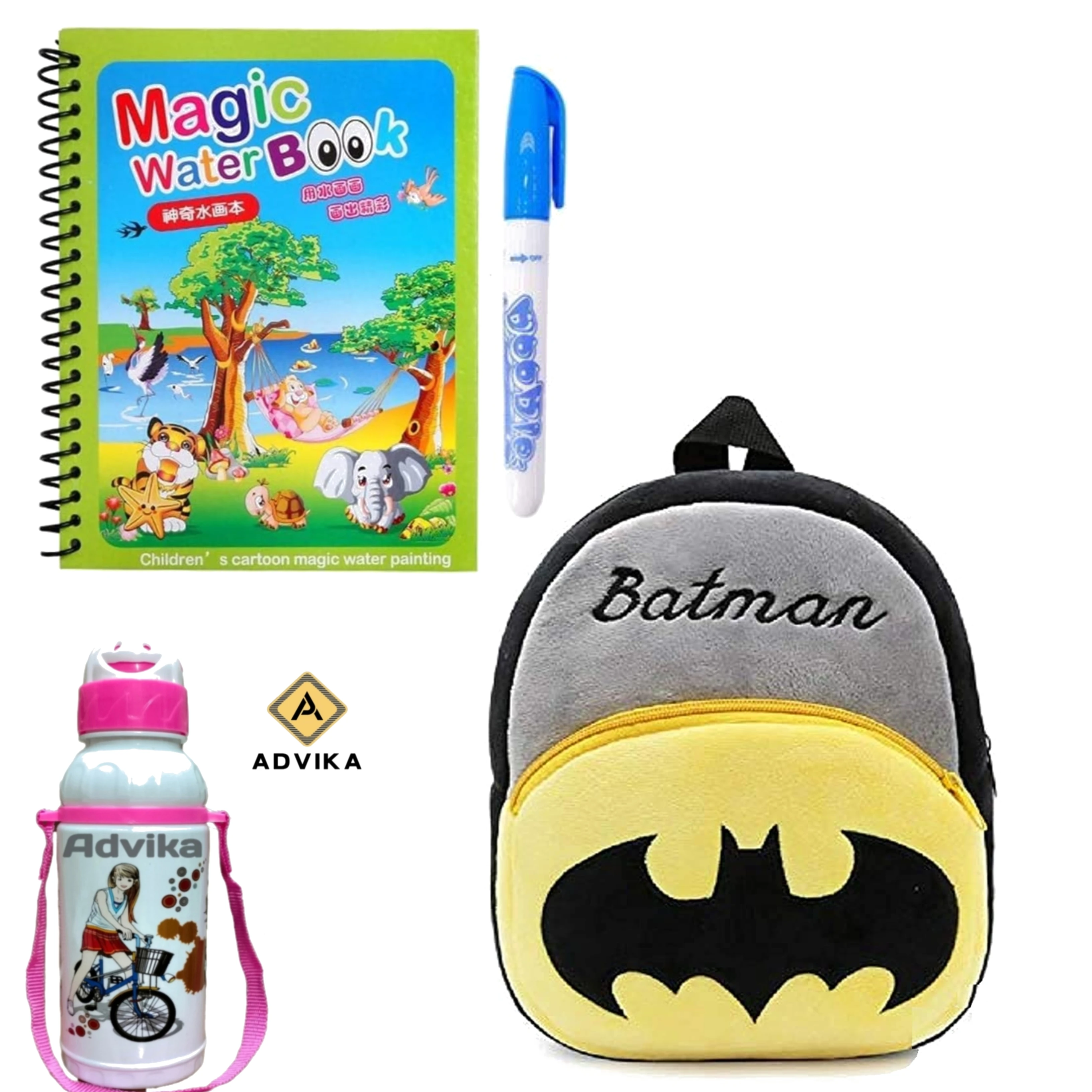 Batman magic book bottle KIDS BAG, Magic Book for Kids | Magic Book for Children | Educational Learning Book| Ages 2-5 Years |