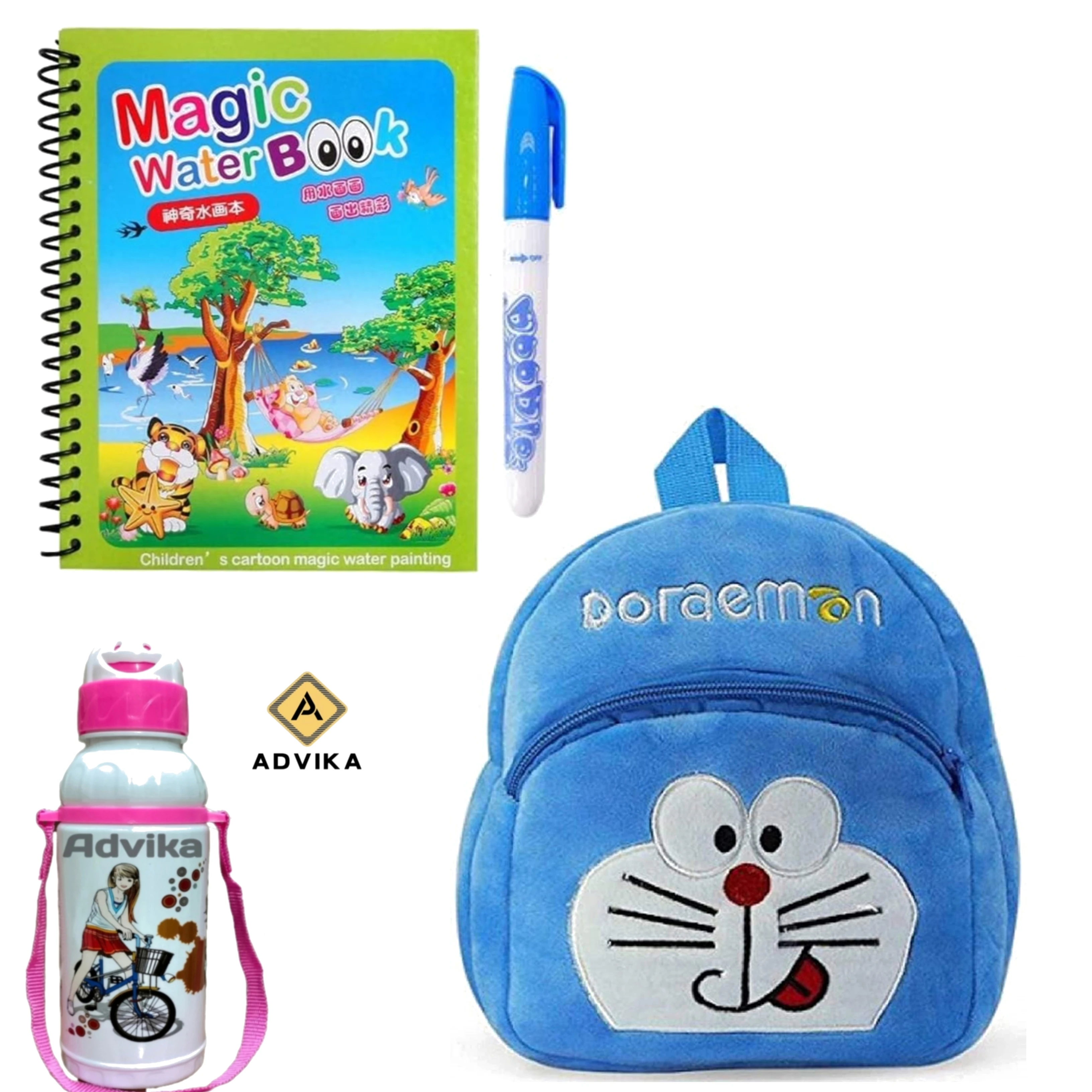 Doremon magic book bottle KIDS BAG, Magic Book for Kids | Magic Book for Children | Educational Learning Book| Ages 2-5 Years |