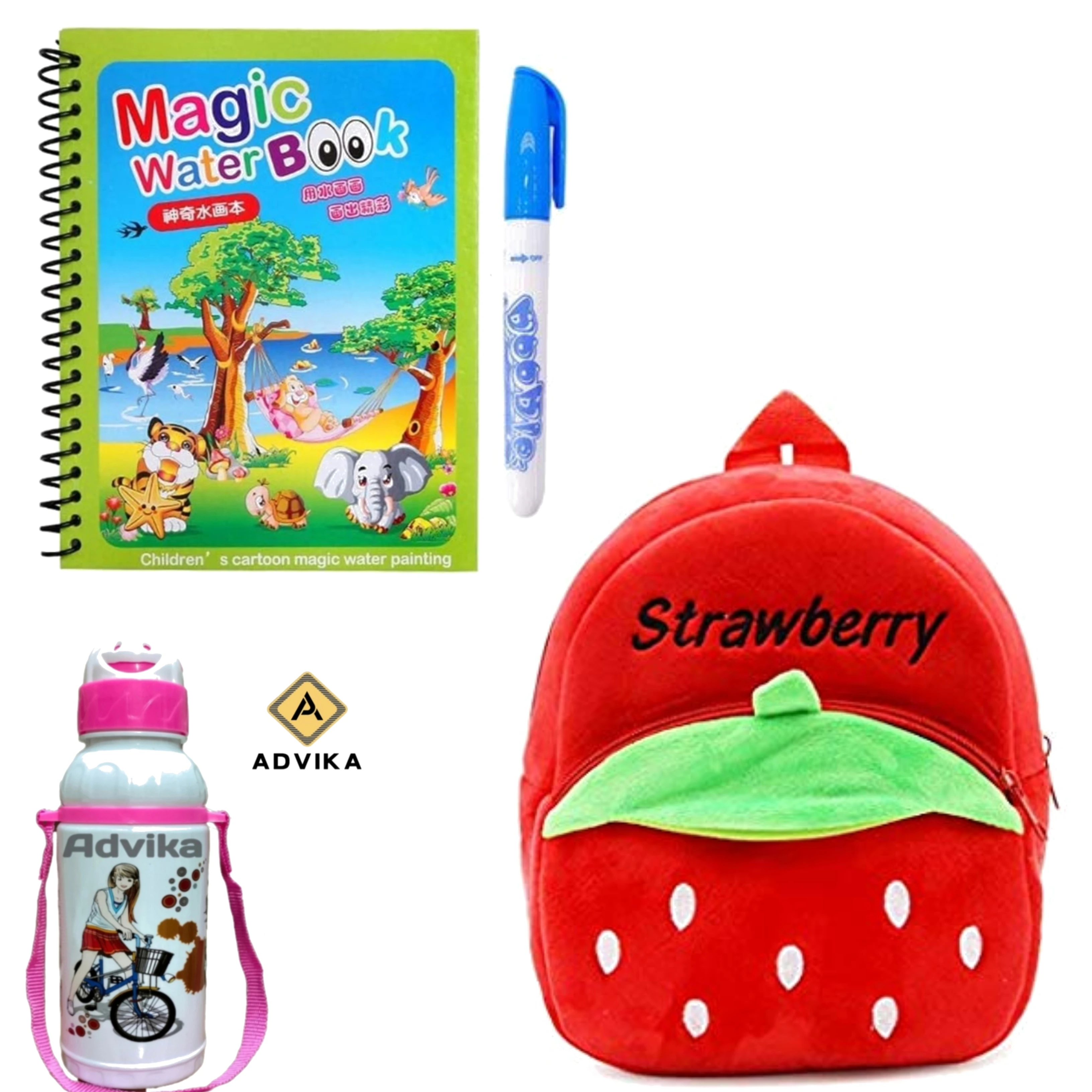 Stoberry magic book bottle KIDS BAG, Magic Book for Kids | Magic Book for Children | Educational Learning Book| Ages 2-5 Years | Multicolor Brand: Generic