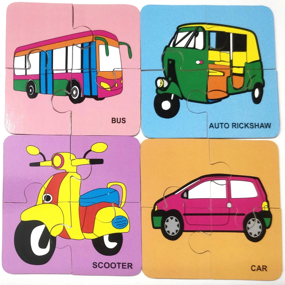Vehicles and Transport Jigsaw Puzzle – Fun & Educational wooden jigsaw Puzzle for Kids