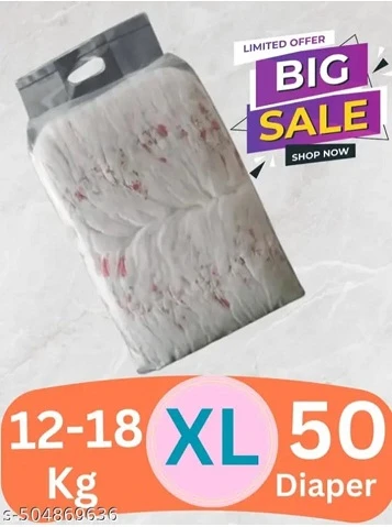 Baby Diaper Pants with bubble top sheet| Extra Soft | 12 Hour protection  Ideal for 17 to 24 Months (12-17 Kg) | XL Size, 50 Count