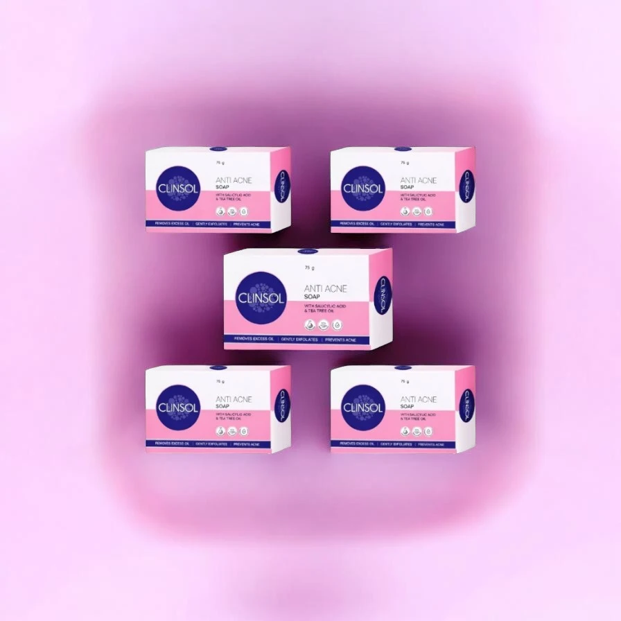Buy now clinsol 75gm soap pack of 5