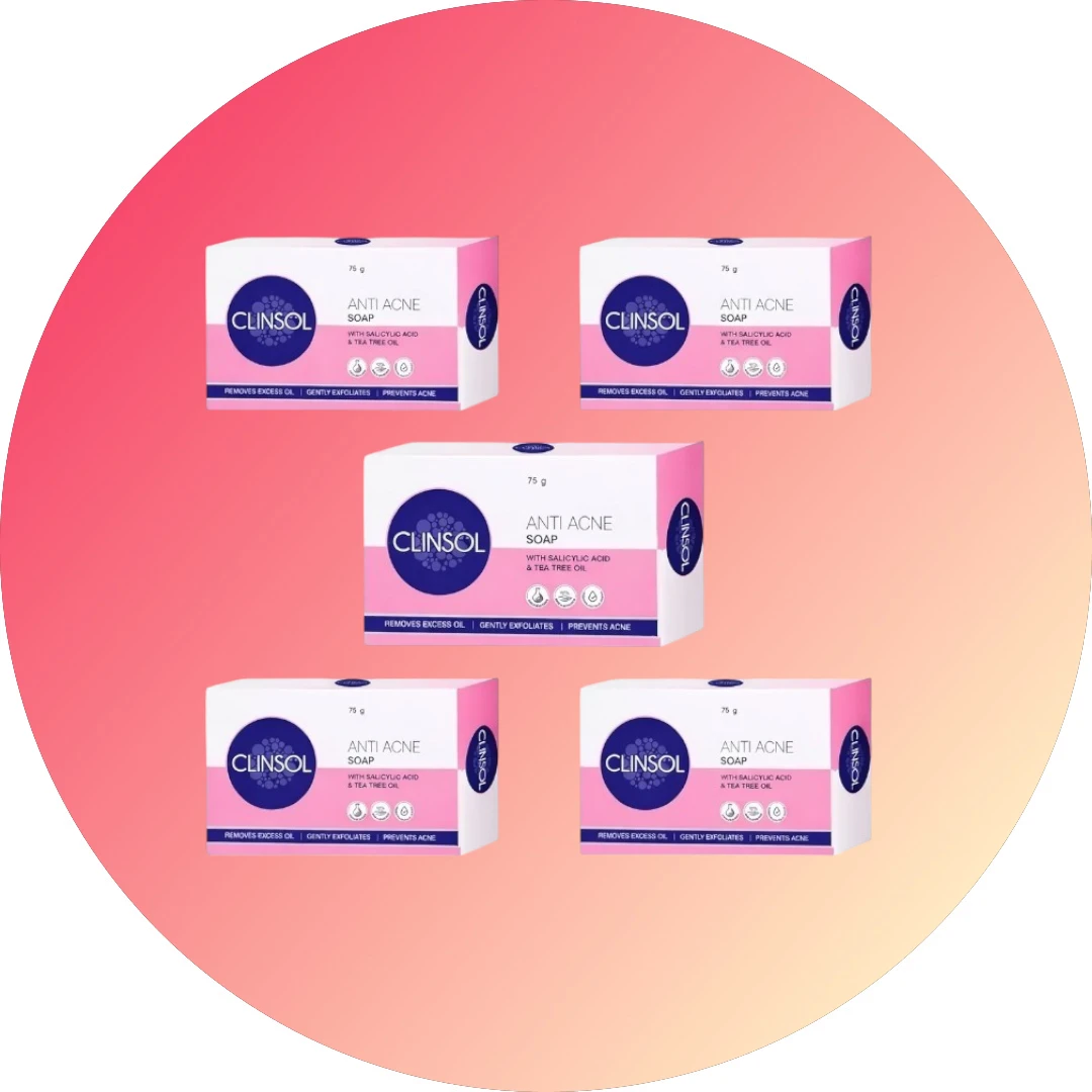 TRENDY CLINSOL SOAP 5PC COMBO [75GM]