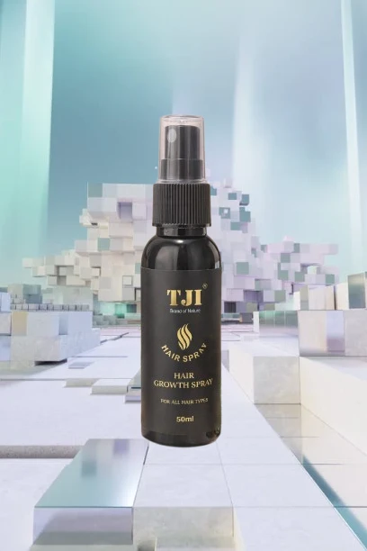 TJI Hair Spray for All Hair Types, Promotes Hair Growth, Prevents Hair Fall, Strengthens Strands, Boosts Healthy Thick Lustrous Hair, 50ml pack of 1