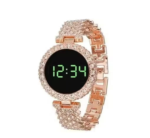ROUND TOUCH WATCH GOLD pack of 1