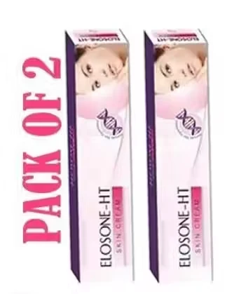 elo sont ht WHITENING CREAM FOR BRIGHTER & ACNE FREE SKIN PACK O F 15 gm * 2- FACE WHITENING SCAR REMOVAL CREAM`
