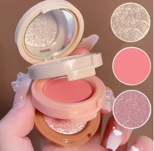 TJI 3-in-1 Eyeshadow Palette – Matte, Shimmer & Glitter Shades – Highly Pigmented, Long-Lasting & Blendable Eye Makeup Kit – Travel-Friendly Compact