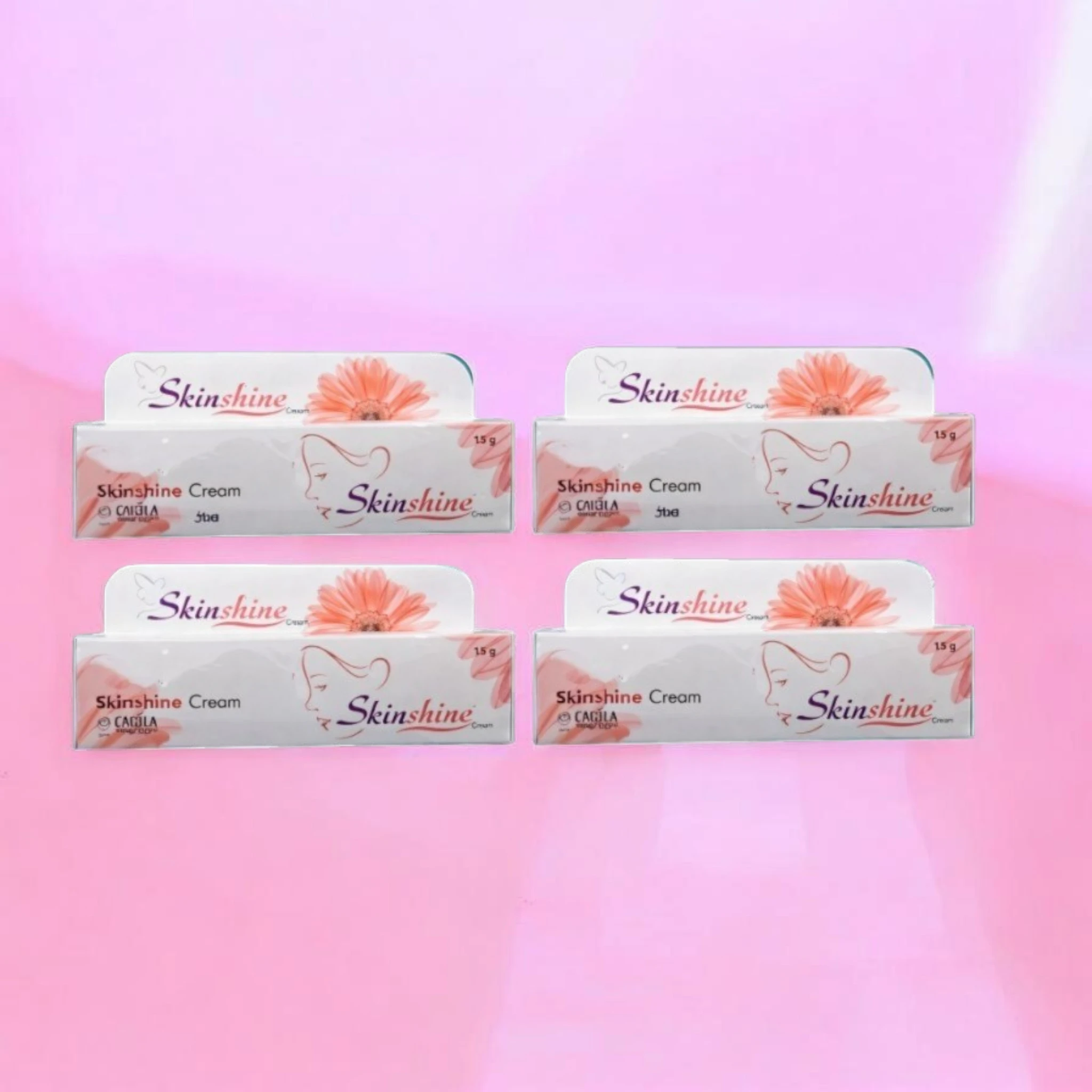 Skinshine Face Whitening Cream is a dermatologically formulated cream designed to enhance skin tone, reduce dark spots, and provide a bright, pack of 4(Pack 4)