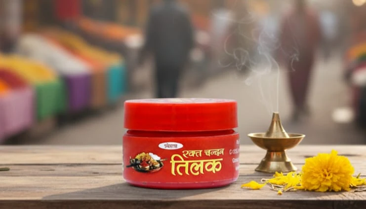 My God Gift Pure Red Chandan Paste 50gm – Natural Rakt Chandan Tilak & Pooja Paste