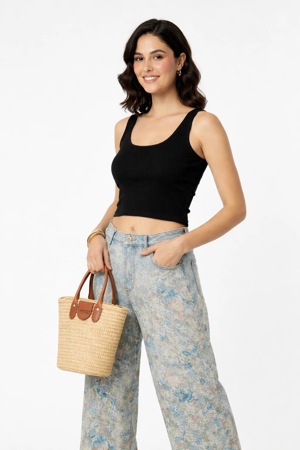 SUTEKI Women's Knitted Sleeveless Solid Square Neck Tank Tops